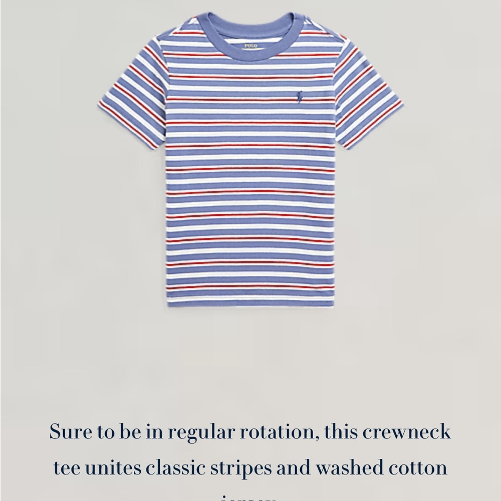 Polo by Ralph Lauren Kids Striped Blue T-Shirt